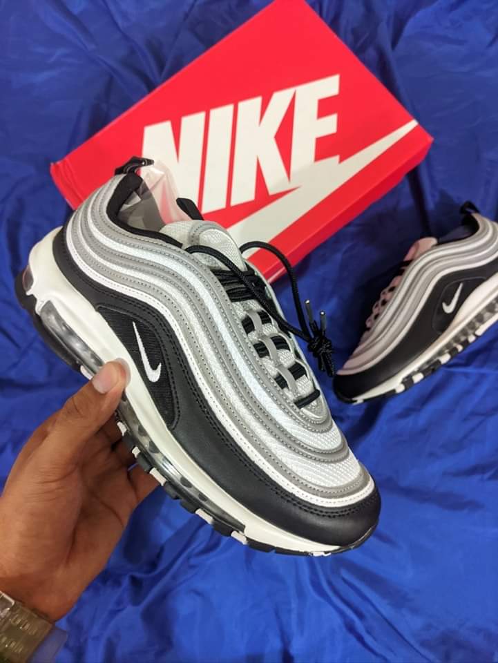 Zapatillas Nike Air Max 97 "Black Silver" Talla 39 al 46 a 340 Soles A PEDIDO