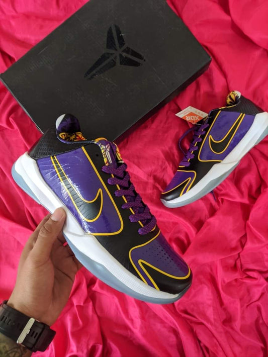 Zapatillas Nike Kobe 5 "Lakers" Talla 39 al 47 a 360 Soles A PEDIDO