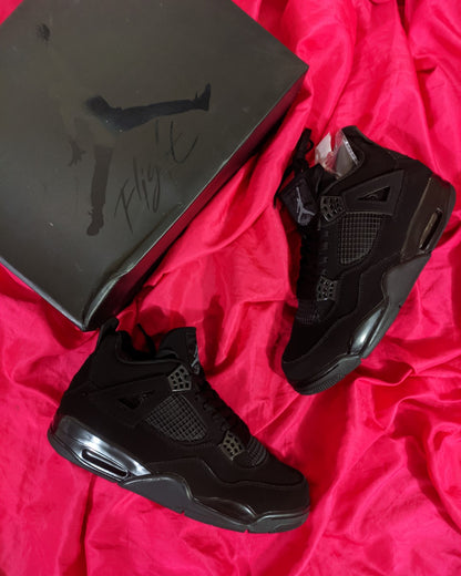 Zapatillas Jordan Retro 4 "Black Cat" Talla 36 al 47 a 360 Soles A PEDIDO