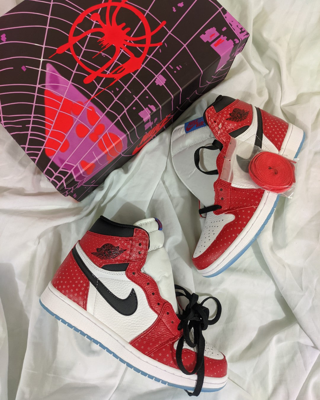 Zapatillas Jordan Retro 1 "Spiderman" Talla 36 al 47 a 360 Soles A PEDIDO