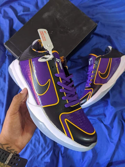 Zapatillas Nike Kobe 5 "Lakers" Talla 36 al 47 a 360 Soles A PEDIDO