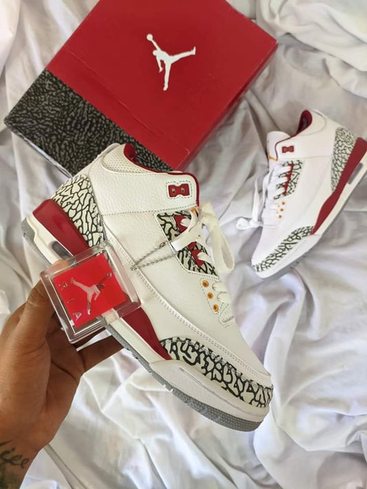 Zapatillas Jordan Retro 3 "Cardinal Red" 36 al 47 a 360 Soles A PEDIDO