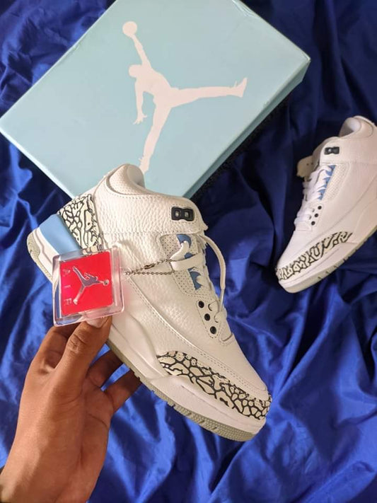 Zapatillas Jordan Retro 3 "UNC" Talla 36 al 47 a 360 Soles A PEDIDO