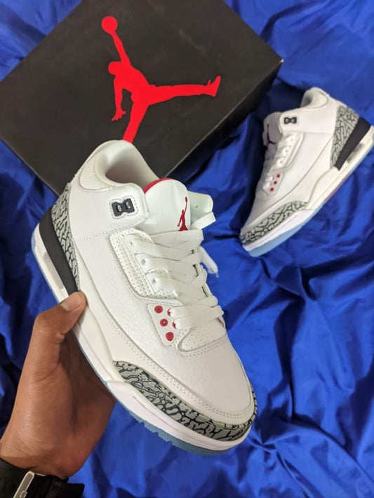 Zapatillas Jordan Retro 3 "White Cement" Talla 36 al 47 a 380 Soles A PEDIDO