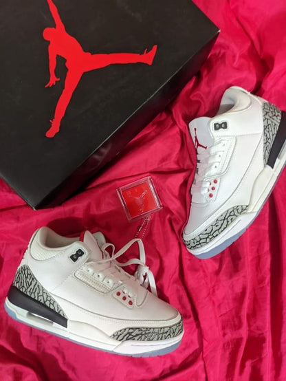 Zapatillas Jordan Retro 3 "White Cement" Talla 36 al 47 a 380 Soles A PEDIDO