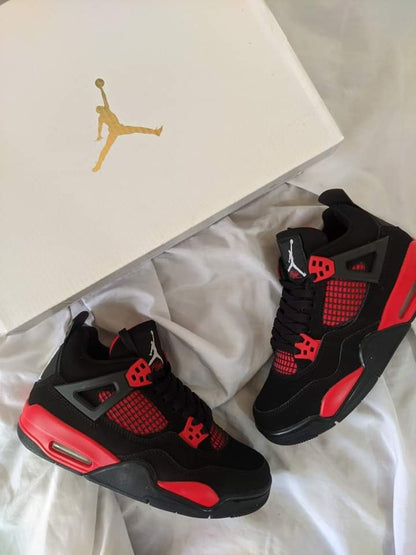 Zapatillas Jordan Retro 4 "Red Thunder" Talla 36 al 47 a 380 Soles A PEDIDO