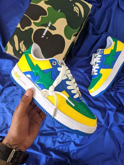 Zapatillas Bape Sta Low "Brazil" Talla 39 al 46 a 340 Soles A PEDIDO