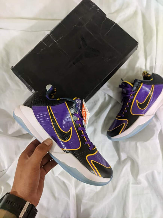 Zapatillas Nike Kobe 5 "Lakers" Talla 39 al 47 a 360 Soles A PEDIDO