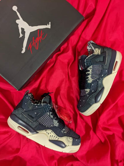 Zapatillas Jordan Retro 4 "Sashiko Deep Ocean" Talla 39 al 47 a 380 Soles A PEDIDO