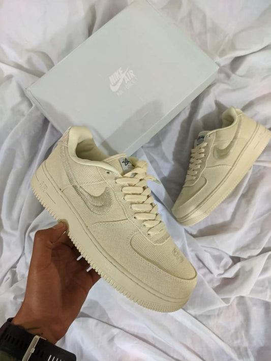 Zapatillas Nike Air Force 1 "Stussy Fossil" Talla 39 al 46 a 340 Soles A PEDIDO