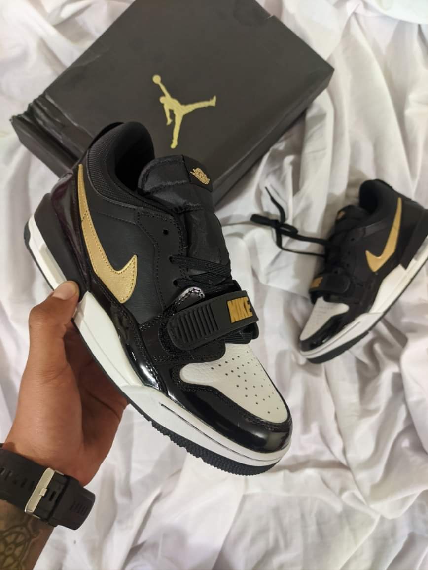 Zapatillas Jordan Legacy 312 Low "Black Gold" Talla 36 al 47 a 360 Soles A PEDIDO