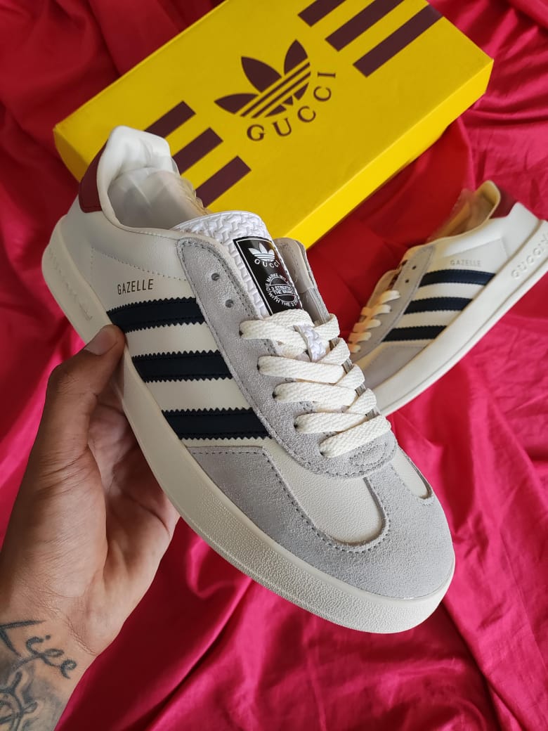 Zapatillas Adidas x Gucci "Gazelle White" a 360 Soles | 36-45