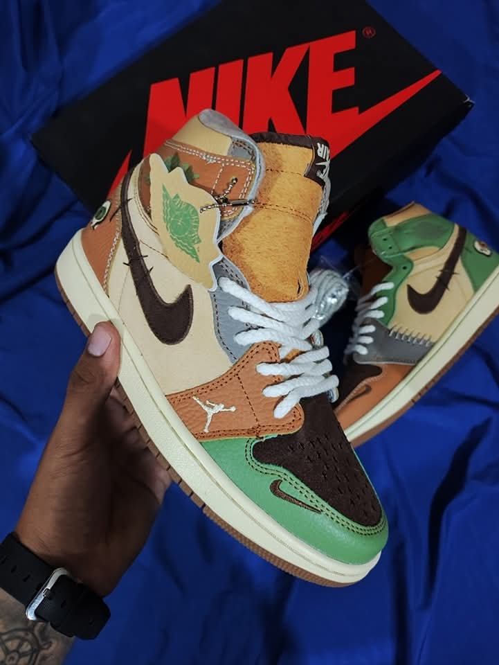 Zapatillas Jordan Retro 1 Williamson Zion Voodoo Talla 36 al 47 a 360 Soles A PEDIDO
