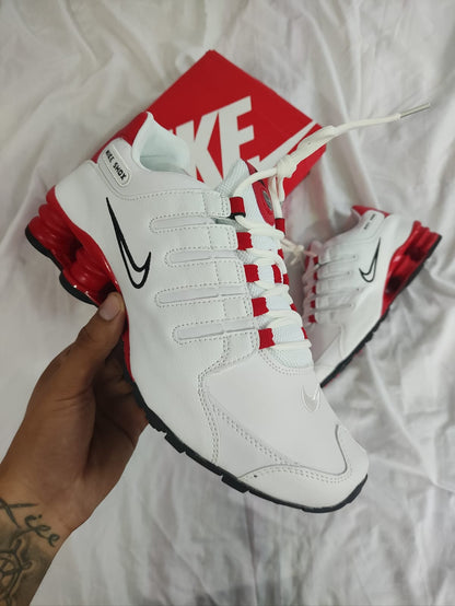 Zapatillas Nike Shox NZ "White University Red" Talla 39 al 46 a 320 Soles A PEDIDO