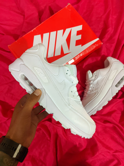 Zapatillas Nike Air Max 90 "Triple White" Talla 36 al 46 a 320 Soles A PEDIDO