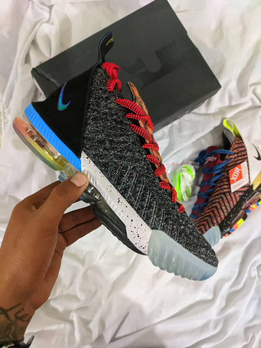 Zapatillas Nike Lebron 16 "Multicolor" Talla 39 al 47 a 360 Soles A PEDIDO