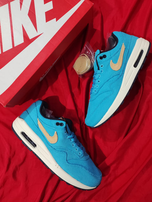 Zapatillas Nike Air Max 1 Corduroy "Baltic Blue" Talla 39 al 46 A 320 Soles A PEDIDO